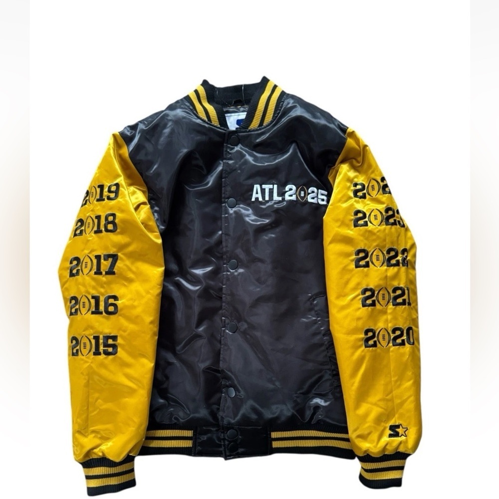 2025 National Championship Starter Jacket Ohio State Vs. Notre Dame Men Sm NWOT